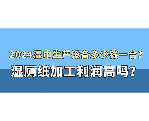 2024濕巾生產(chǎn)設備多少錢一臺？濕廁紙加工利潤高嗎？