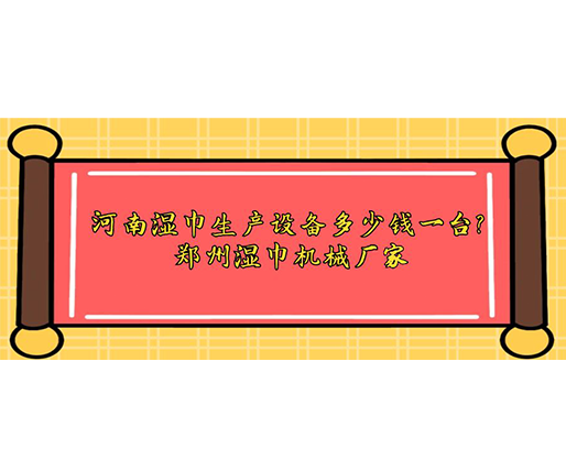 河南濕巾生產(chǎn)設備多少錢一臺？鄭州濕巾機械廠家